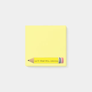 Gult ritar post-it block