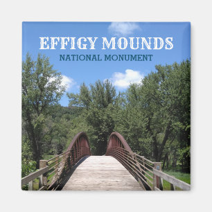 Gult River Bridge Effigy Mounds, Iowa Magnet