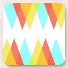 Gult-, röd- och kadeblå trianglar underlägg