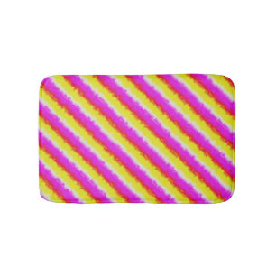 Gult Rosa Artdeco Rainbow Rand Badrumsmatta