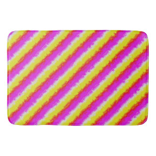 Gult Rosa Artdeco Rainbow Rand Badrumsmatta