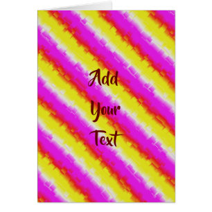 Gult Rosa Artdeco Rainbow Rand Greeting Cards OBS Kort