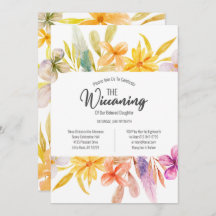 Gult Rosa Blommigt Wiccaning Ceremony