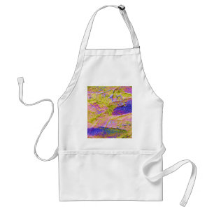 Gult Rosa Blue Crush Apron - Anpassade Förkläde