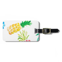 Gult, rosa och ananas för vattenfärgad frukt