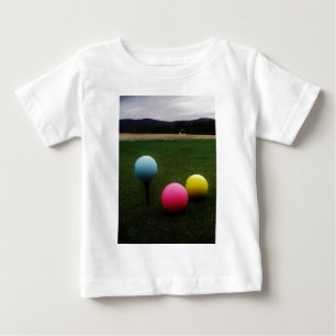 gult rosa och blått, Golf Bollar T Shirt