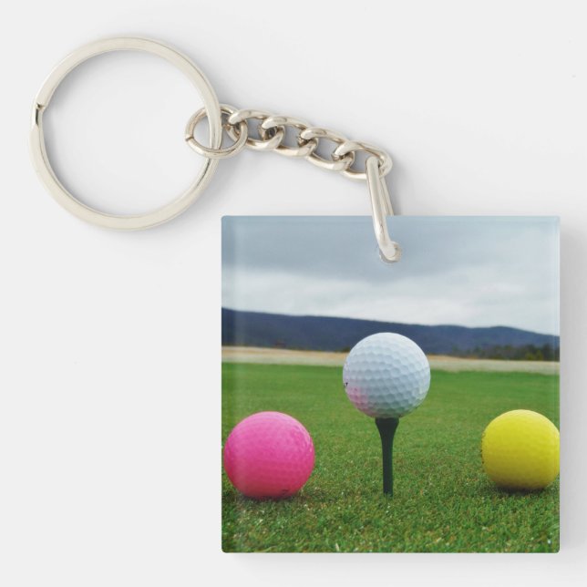 GULT, ROSA OCH VITE Golf Bollar (Framsidan)