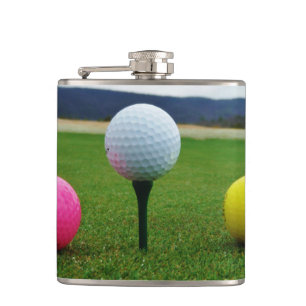 GULT, ROSA OCH VITE Golf Bollar Fickplunta