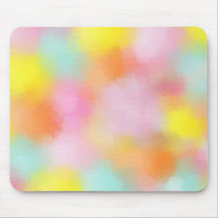 Gult Rosa Red Blue Grönt Colorful Abstrakt Art Musmatta