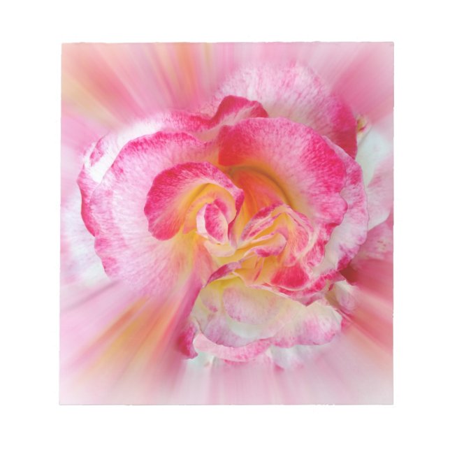 gult rosa ros anteckningsblock (Framsida)