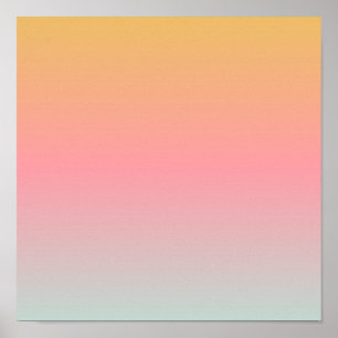 gult rosa solnedgradient färg poster