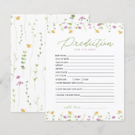 Gult Rosa Wildblomförutsägelse för spel i Baby