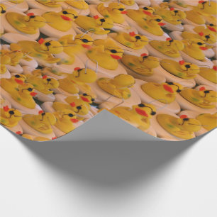 Gult Rubber Anka Animal Mönster Presentpapper