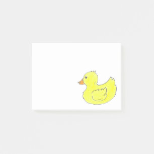 Gult Rubber Anka Bath Bathtub Leksak Ducky Duckie Post-it Block