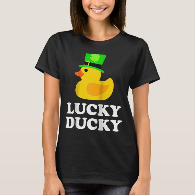 Gult Rubber Anka Four Löv C Hat Coola St Patrick T Shirt (Framsida)