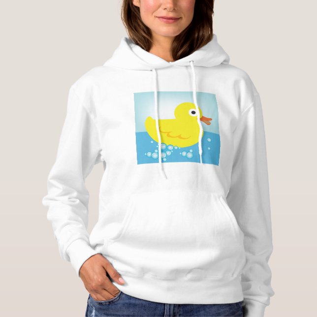 Gult Rubber Anka Womens Hoodie T Shirt (Framsida)
