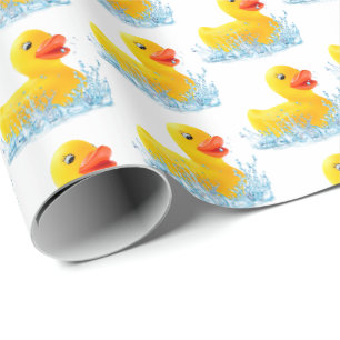 Gult Rubber Ankor i Vatten Presentpapper