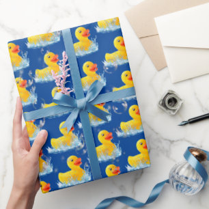 Gult Rubber Ankor med bubblor Presentpapper