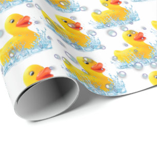 Gult Rubber Ankor med bubblor Presentpapper