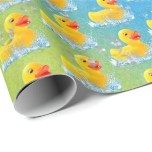 Gult Rubber Ankor med bubblor Presentpapper