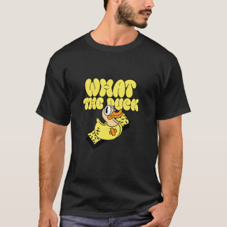 Gult Rubber Duckie Vad är Anka Funny Rubber du? T Shirt