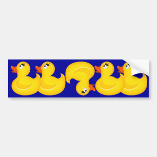 Gult Rubber Duckies Bildekal