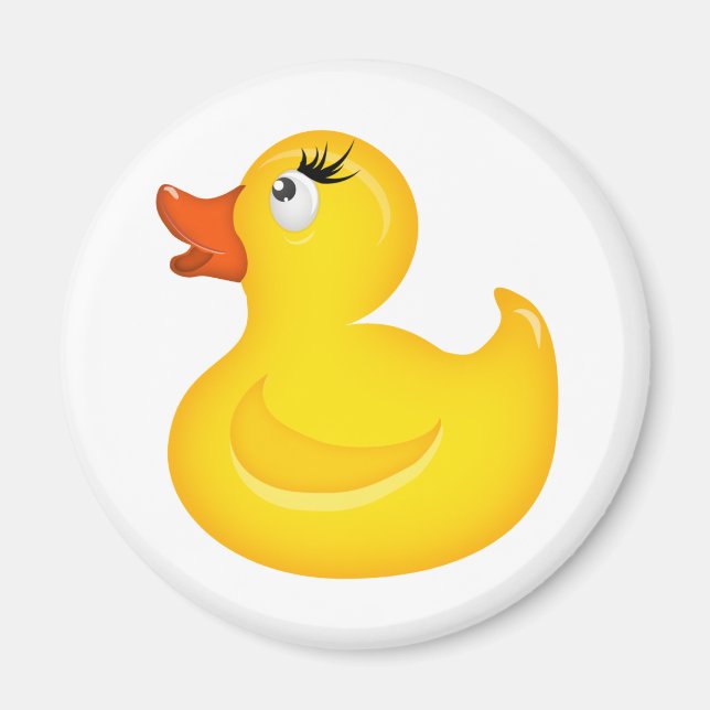 Gult Rubber Duckies Magnet (Framsidan)