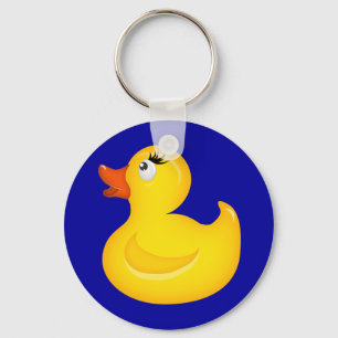 Gult Rubber Duckies Nyckelring