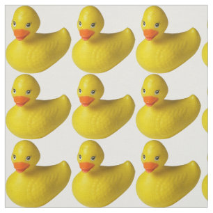 Gult Rubber Duckies Skriv ut Mönster Fabric Tyg