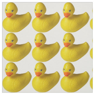Gult Rubber Duckies Skriv ut Mönster Fabric Tyg