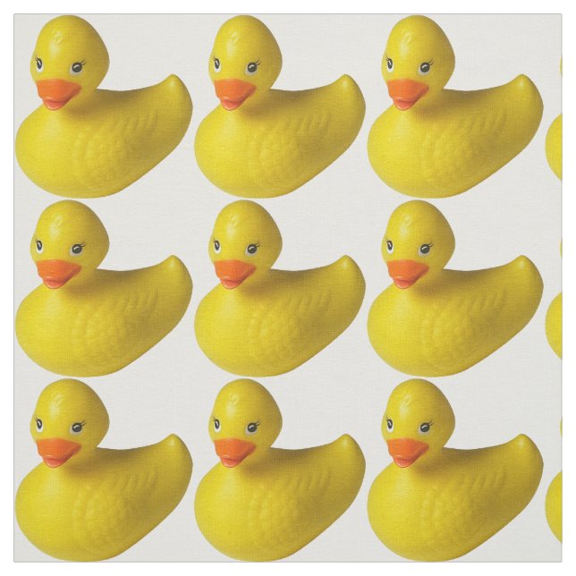 Gult Rubber Duckies Skriv ut Mönster Fabric Tyg (Provkarta)