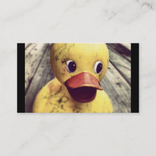 Gult Rubber Ducky Adsible Leksak Visitkort