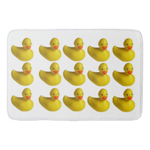 Gult Rubber Ducky Anka Roligt Kids Bath Time Badrumsmatta