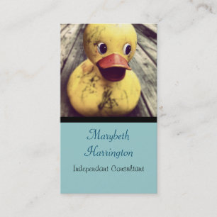 Gult Rubber Ducky behöver ett badrum! Visitkort