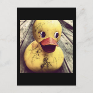 Gult Rubber Ducky behöver ett badrum! Vykort