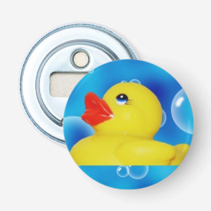 Gult Rubber Ducky bubblar in Flasköppnare