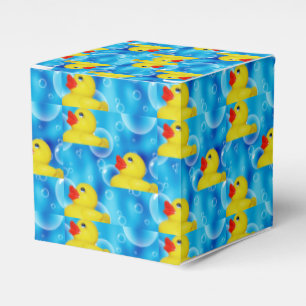 Gult Rubber Ducky bubblar in Presentaskar