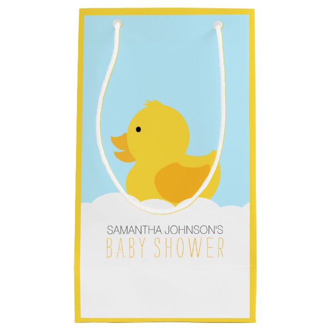 Gult Rubber Ducky Bubble Bath Baby Shower (Framsidan)