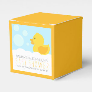 Gult Rubber Ducky Bubble Bath Baby Shower Presentaskar