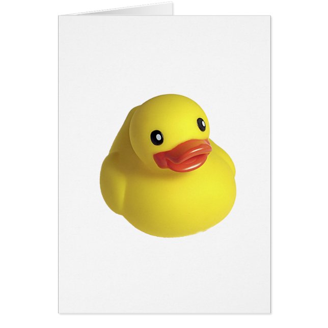 Gult Rubber Ducky Hälsningskort (Framsidan)