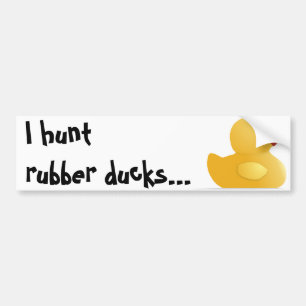 Gult Rubberduck Bildekal