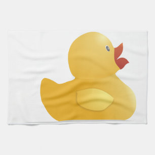 Gult Rubberduck Kökshandduk