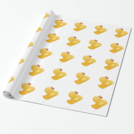 Gult Rubberduck Presentpapper