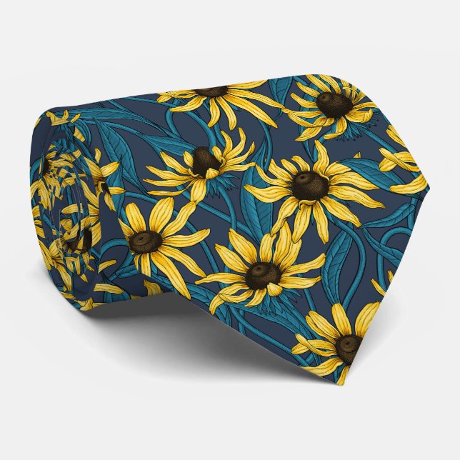 Gult Rudbekia på flottan Slips (Rullad)