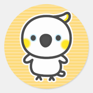 Gult Runt Klistermärke