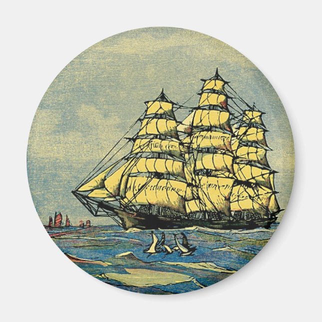 Gult Sails Magnet (Framsidan)