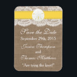 Gult Sand Dollar Beach WedCollection Collection Magnet<br><div class="desc">Gulten Sand Dollar Beach Wedding Collection - MATCHOBJEKT FÖR Spara datum magneter VYMNING FÖR DEN HÄR SAMLINGEN</div>