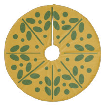 Gult Scandinavian Folk Art Julgran Skirt