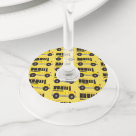 Gult School Buss Driver Lärare Pension Party