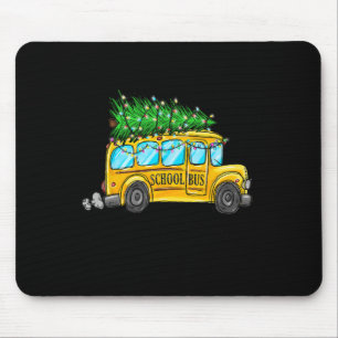 Gult School Buss, julljus, Träd-chaufför, Paja Musmatta